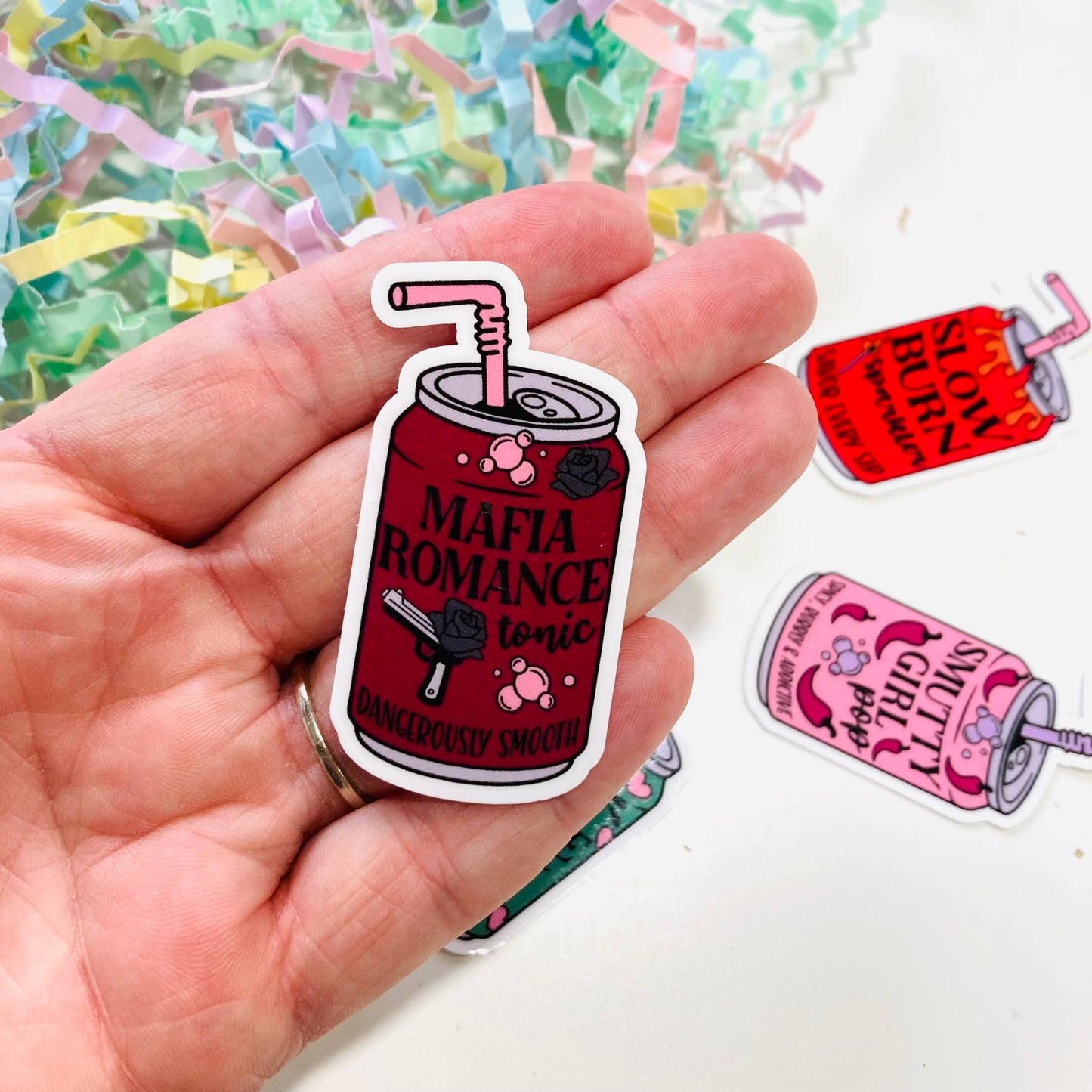 Smutty Girl Soda Pop Can Die Cut sticker