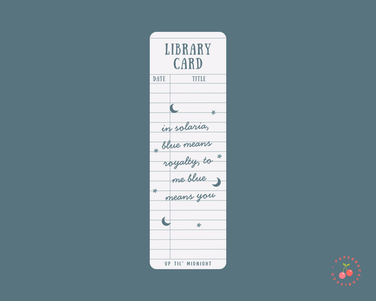 Zodiac Academy Library Card - Bookmarks