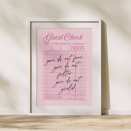 ACOTAR Merch Art Print - Rhysand Quote Bookish Wall Art Gift
