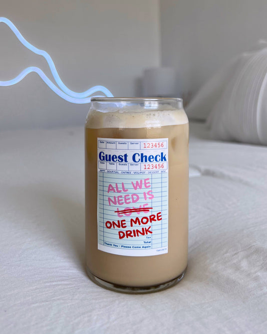 All you need is love | Modern Coffee Glass-Valentines