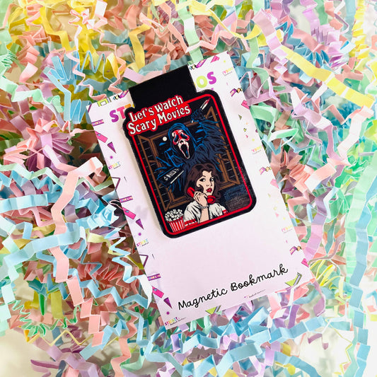 Let’s watch scary movies Scream Book Magnetic Bookmark
