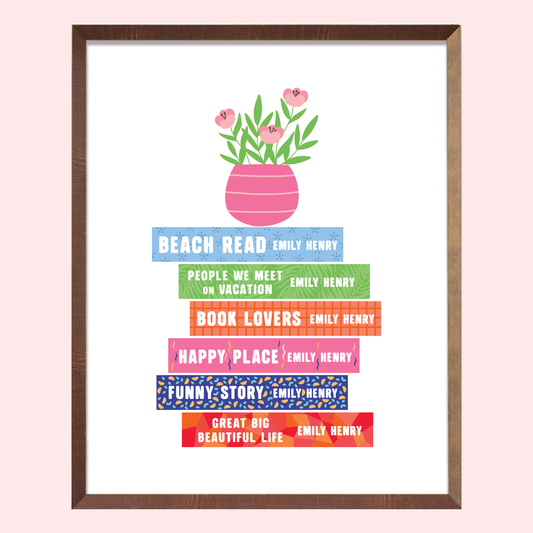 Emily Henry Books Art Print
