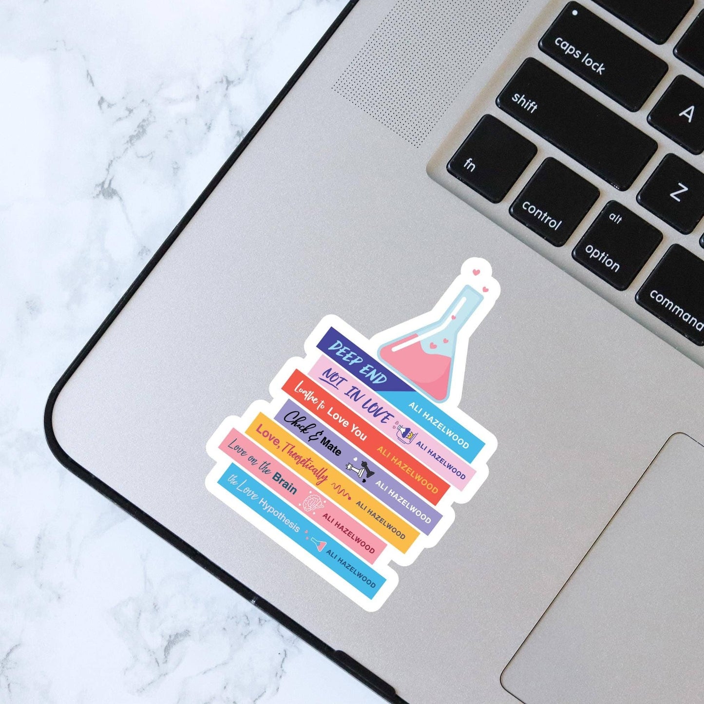 Ali Hazelwood Book Stack Sticker