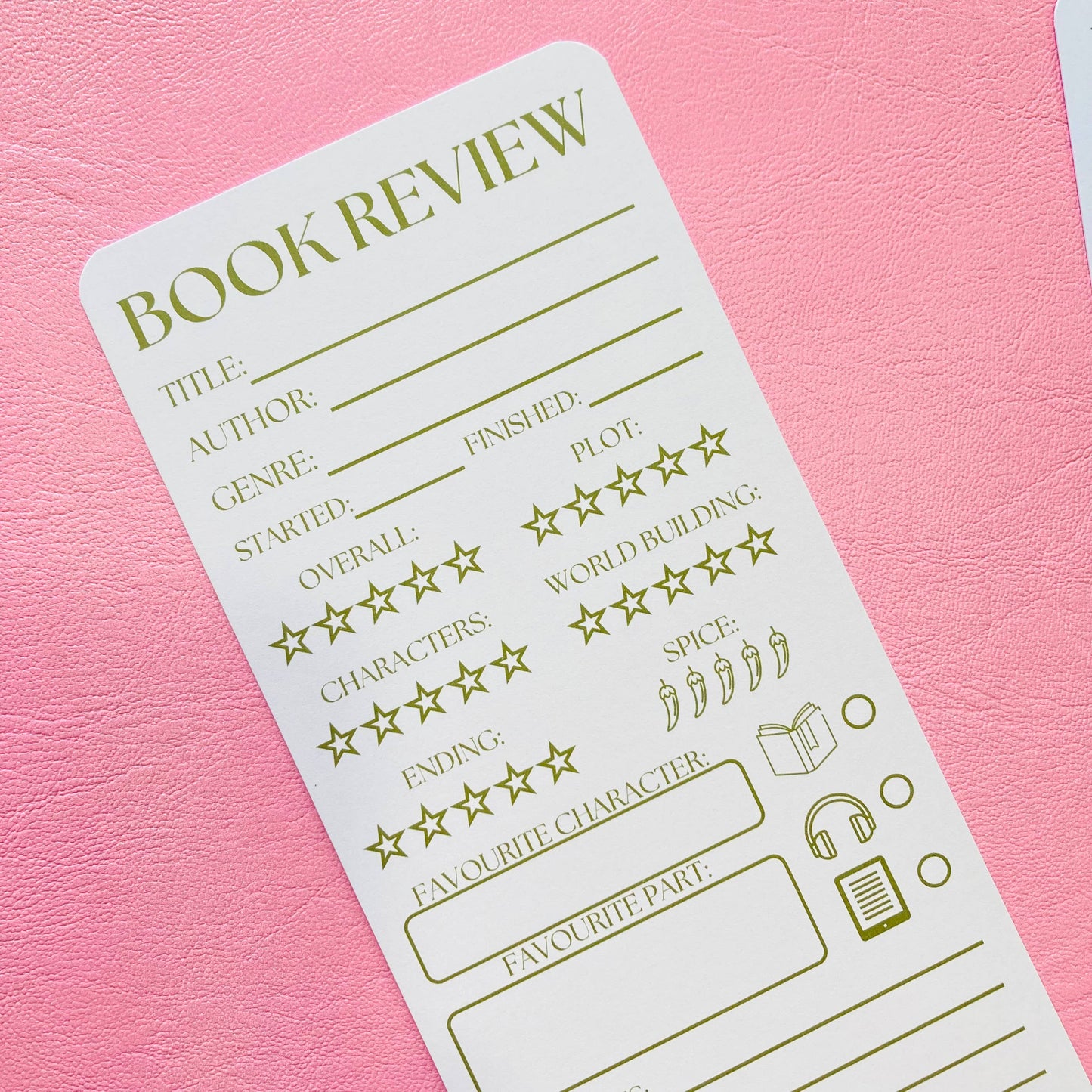 Book Review Bookmark