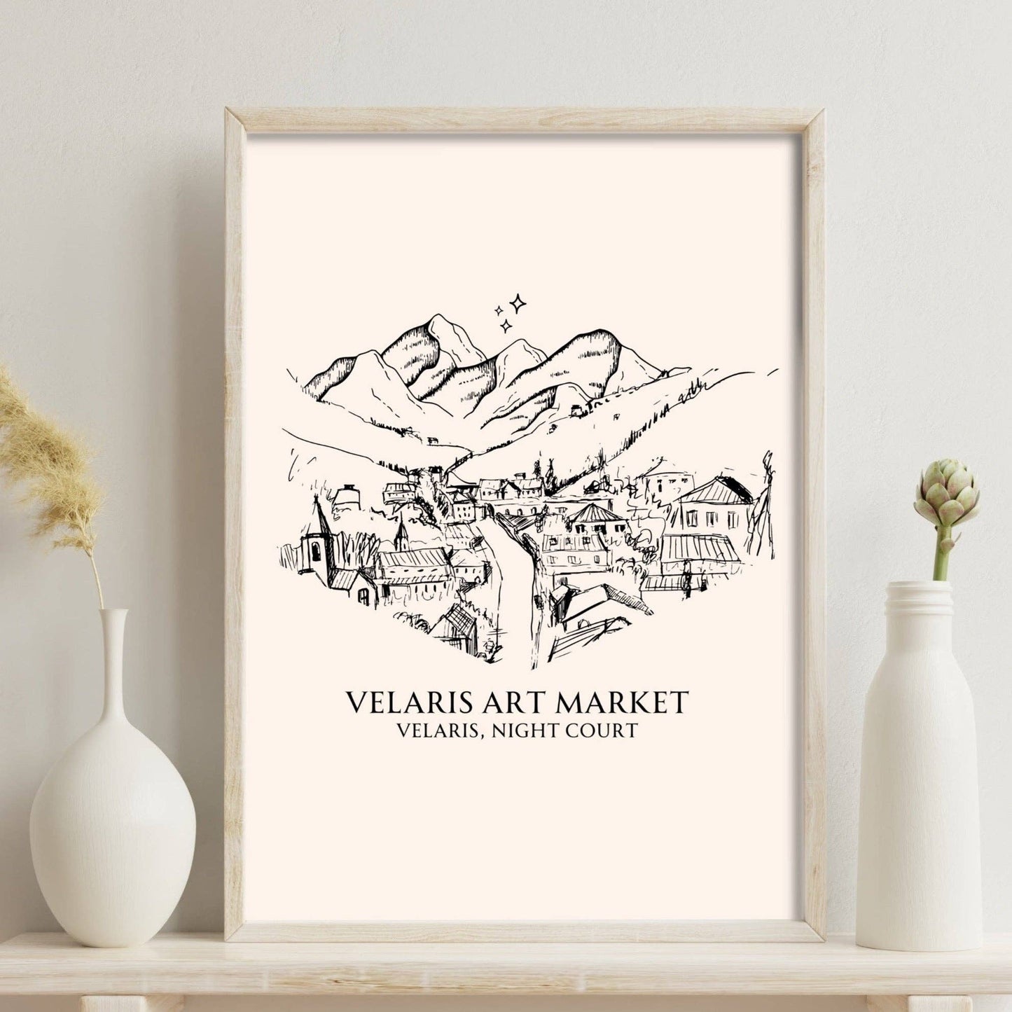 ACOTAR - Velaris Art Market Giclee Print - Bookish Wall Art