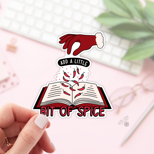Add a Little Bit of Spice Stickers / Bookish Stickers