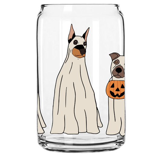 Ghost Dogs | Halloween Coffee Glass