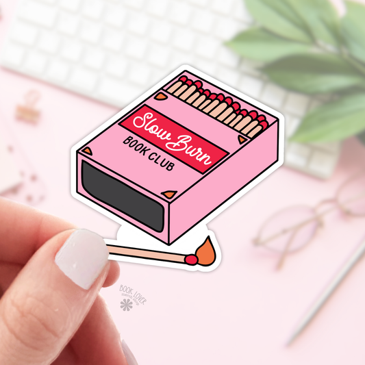 Slow Burn Book Club Stickers  / Bookish Merch, Book Lover