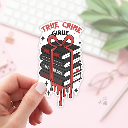 True Crime Girlie Stickers / Bookish Stickers / Book Lover