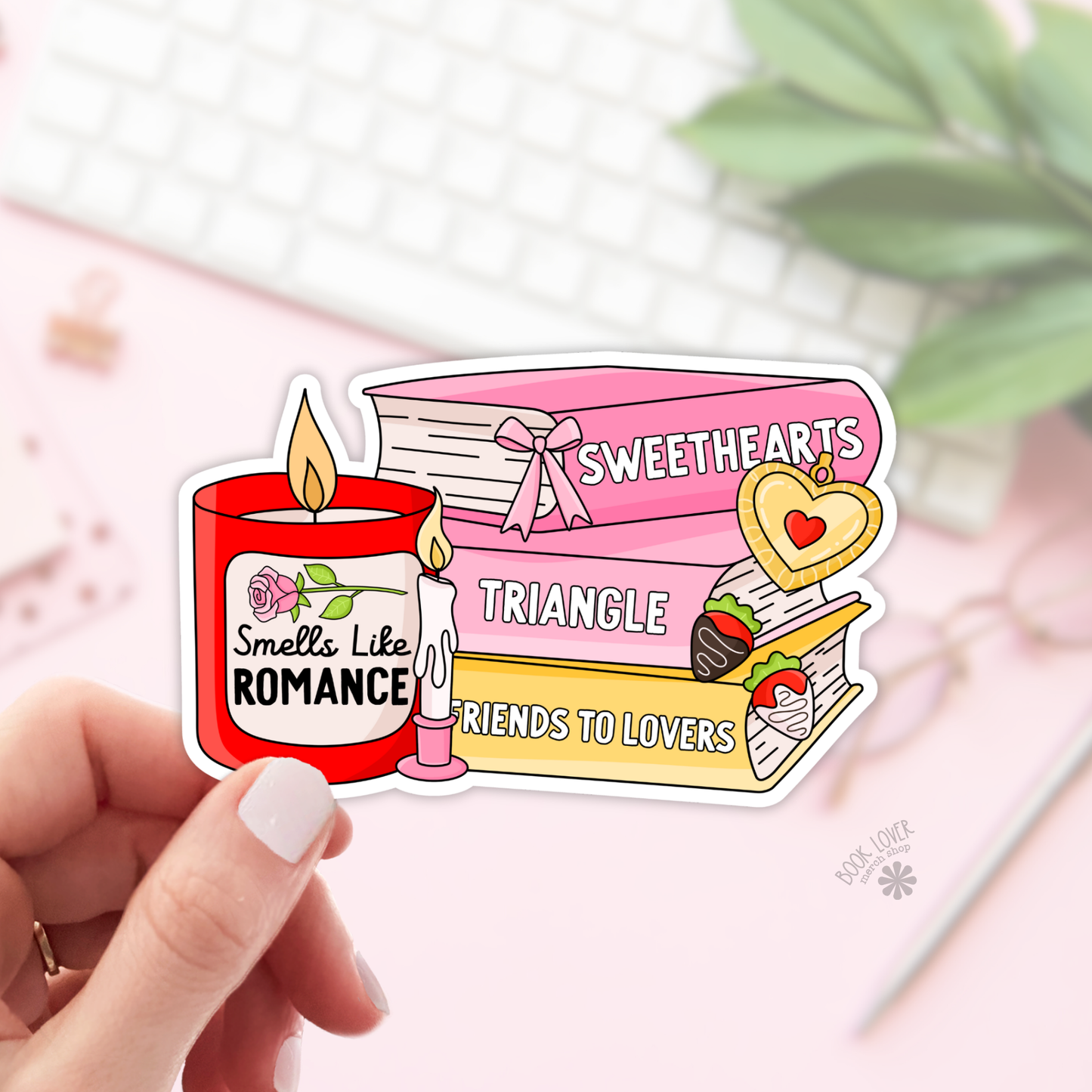 Smells Like Romance Stickers / Bookish Stickers / Book Lover