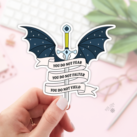 You Do Not Fear Stickers / Bookish Stickers / Book Lover