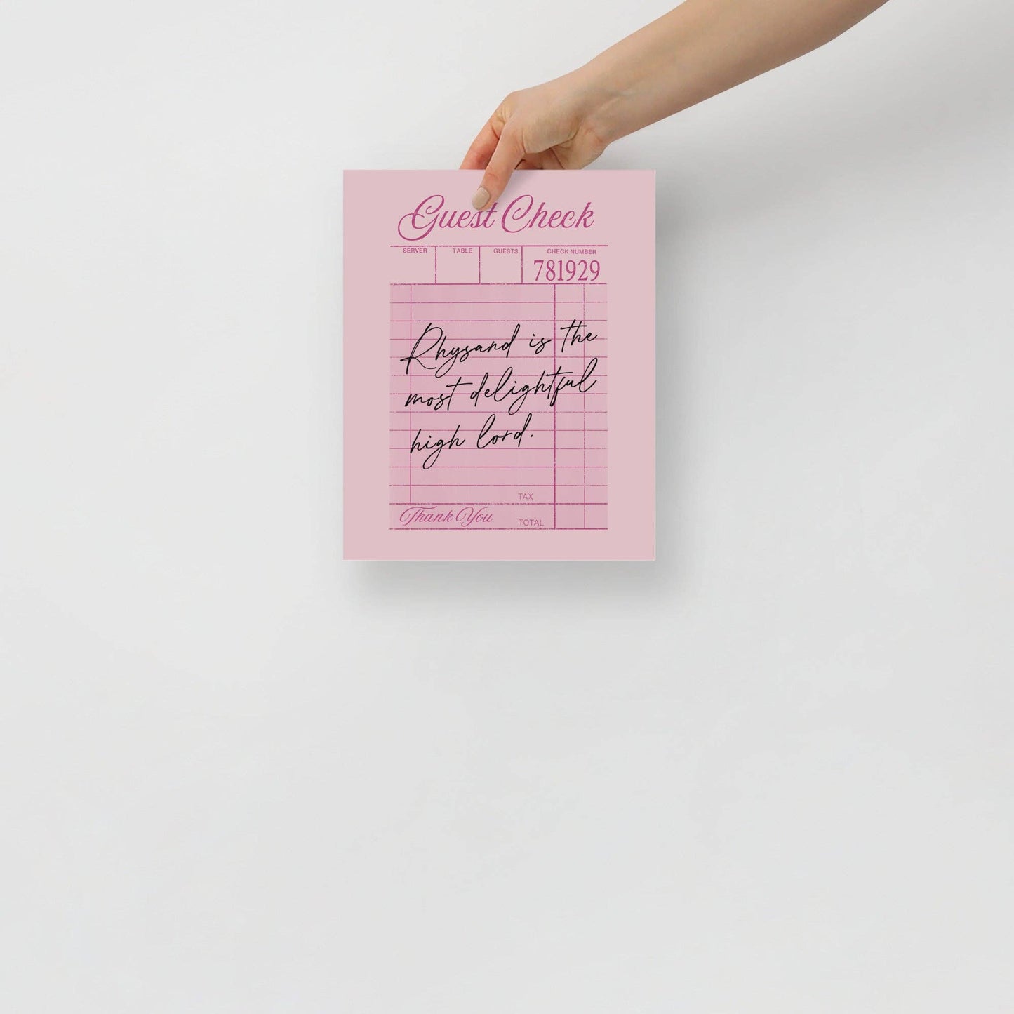 ACOTAR Art Print - Rhysand Quote Wall Art