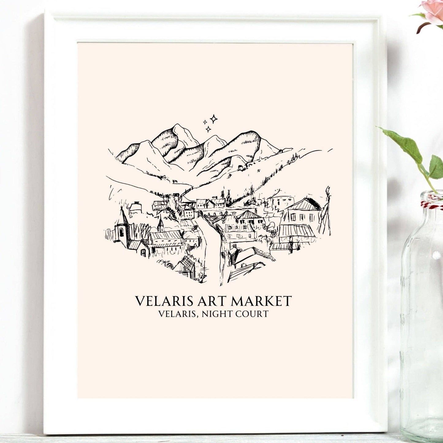 ACOTAR - Velaris Art Market Giclee Print - Bookish Wall Art