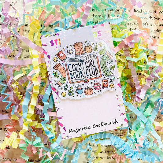 Cozy Girl Book Club Magnetic Bookmark