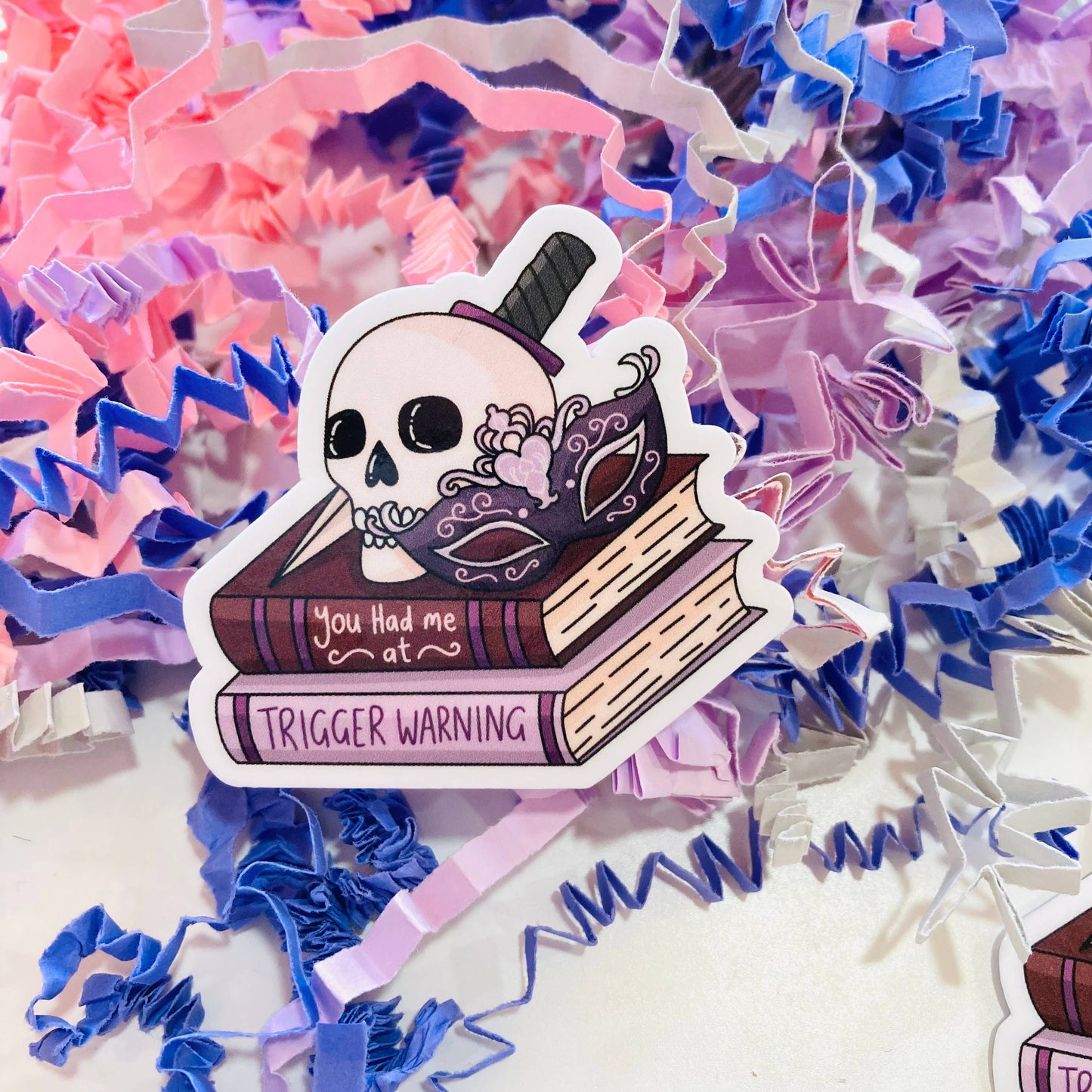 You had me at trigger warnings Die Cut sticker