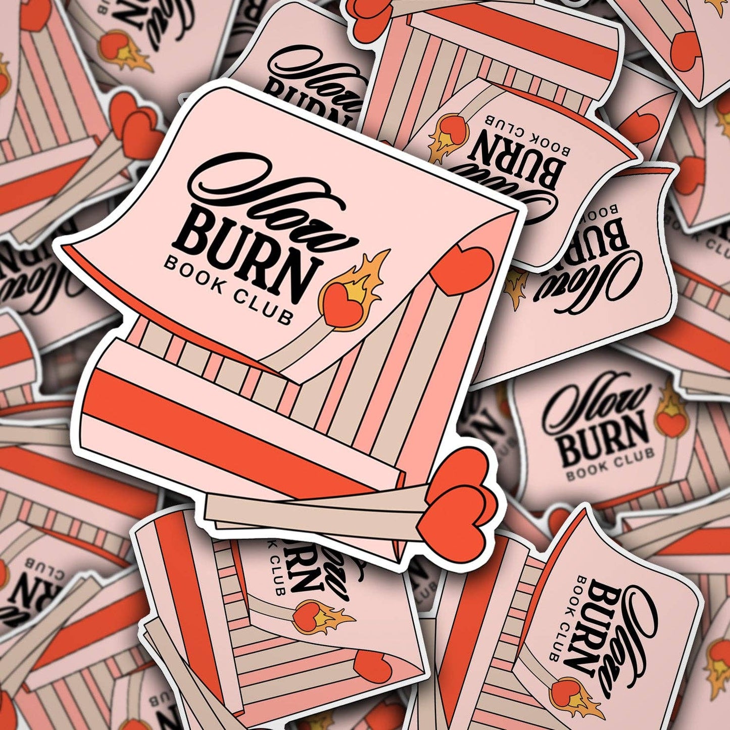 Vinyl Decal Slow Burn Book Club Matchbook