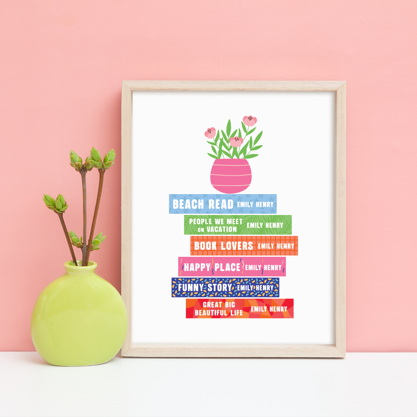 Emily Henry Books Art Print