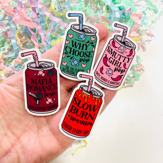 Smutty Girl Soda Pop Can Die Cut sticker