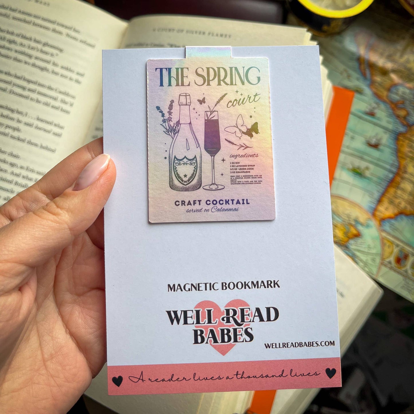 Magnetic Bookmark Romantasy ACOTAR Spring Court Bookish Gift