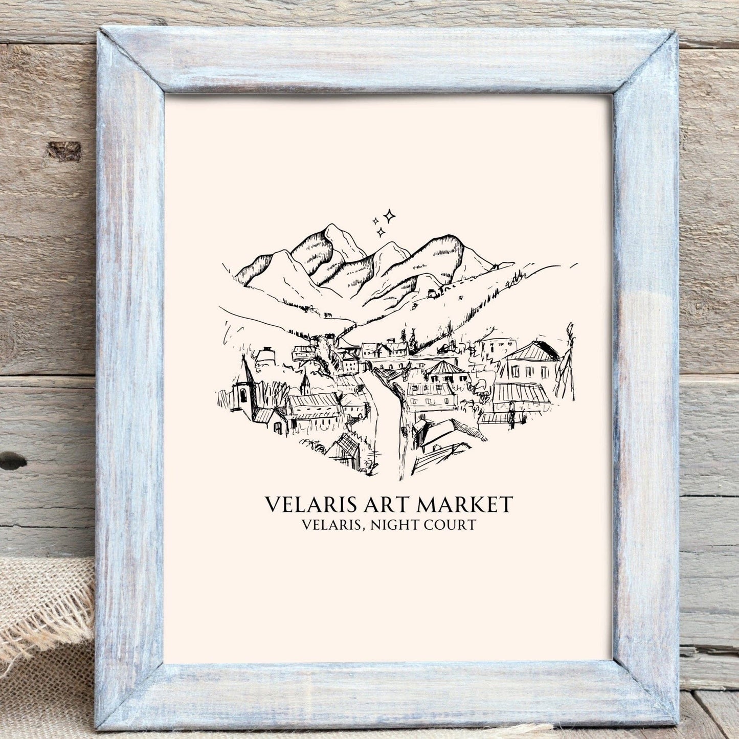ACOTAR - Velaris Art Market Giclee Print - Bookish Wall Art