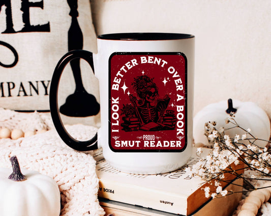 Smut Bookish Coffee Mug with Black Handle 