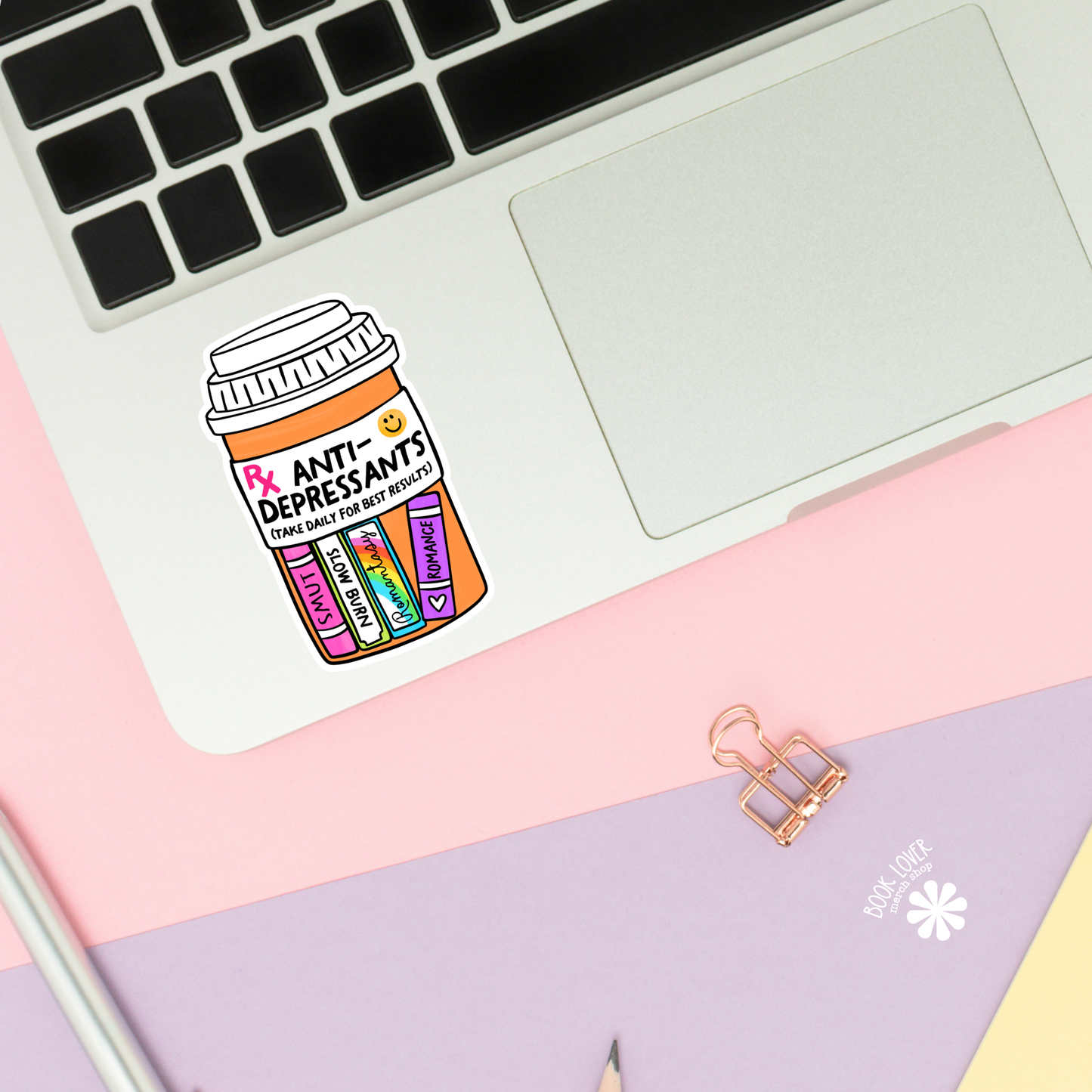 Anti-Depressants Stickers / Bookish Stickers / Book Lover