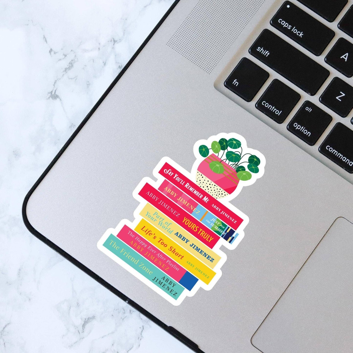 Abby Jimenez Book Stack Sticker