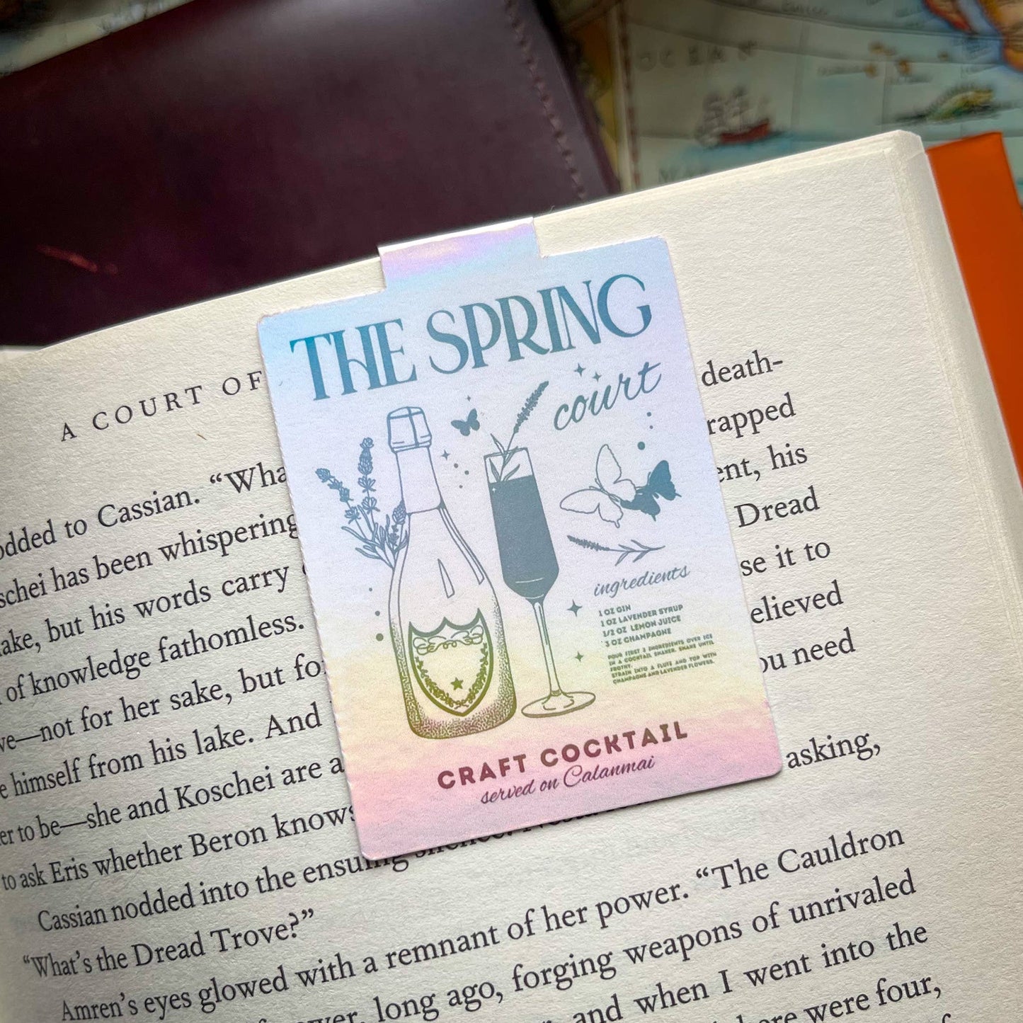 Magnetic Bookmark Romantasy ACOTAR Spring Court Bookish Gift